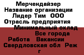 Мерчендайзер › Название организации ­ Лидер Тим, ООО › Отрасль предприятия ­ BTL › Минимальный оклад ­ 17 000 - Все города Работа » Вакансии   . Свердловская обл.,Реж г.